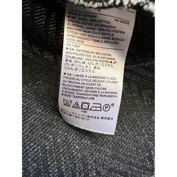 Banana Republic Black/White Geometric/Chevron High Waist/A-Line Dress - Picture 16 of 16